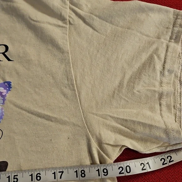 The Eras Tour cut off concert tee Med Taylor Swift butterflies album covers - Picture 5 of 6